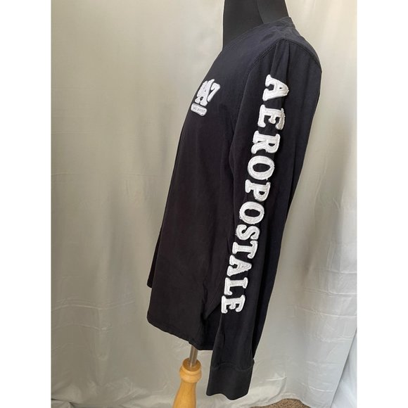 Aeropostale Men's Black Long Sleeve T-Shirt - Picture 9 of 10